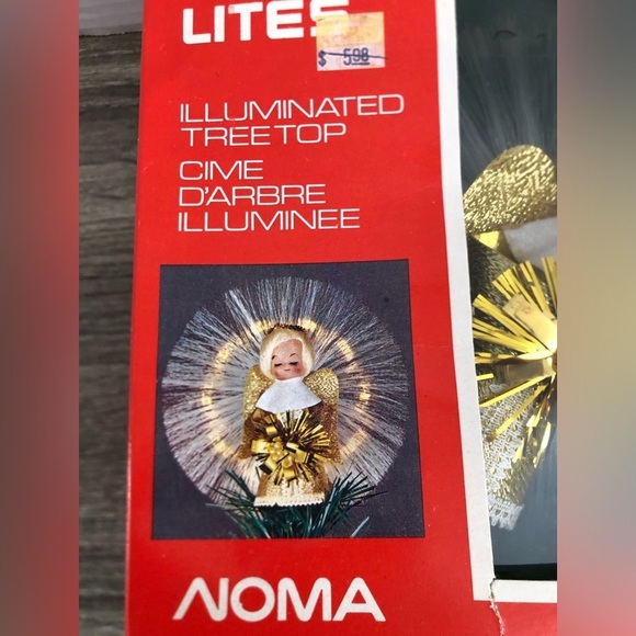 Vtg Noma Illuminated Tree Topper Angel - Picture 6 of 16
